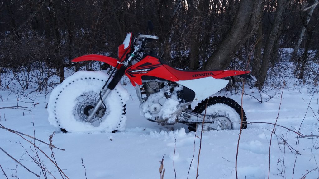 CRF230F Snow Riding Practical Tips For Starting A Dirt Bike In Cold Weather