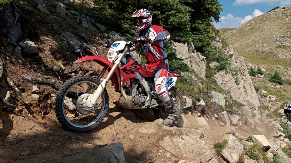 The Honda CRF250X is a capable enduro bike for technical single track trail riding in the hands of a good rider.
