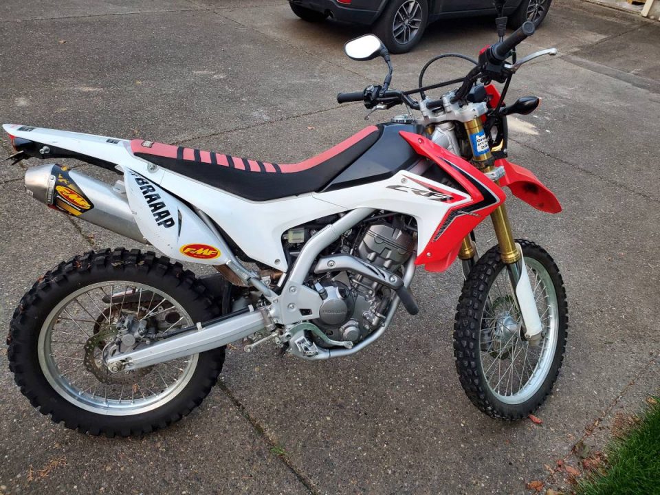 A modified CRF 250L makes a nice light weight dual sport motorcycle