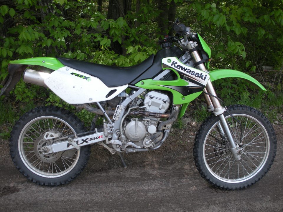 2003 KLX300R is a good beginner bike for bigger riders.