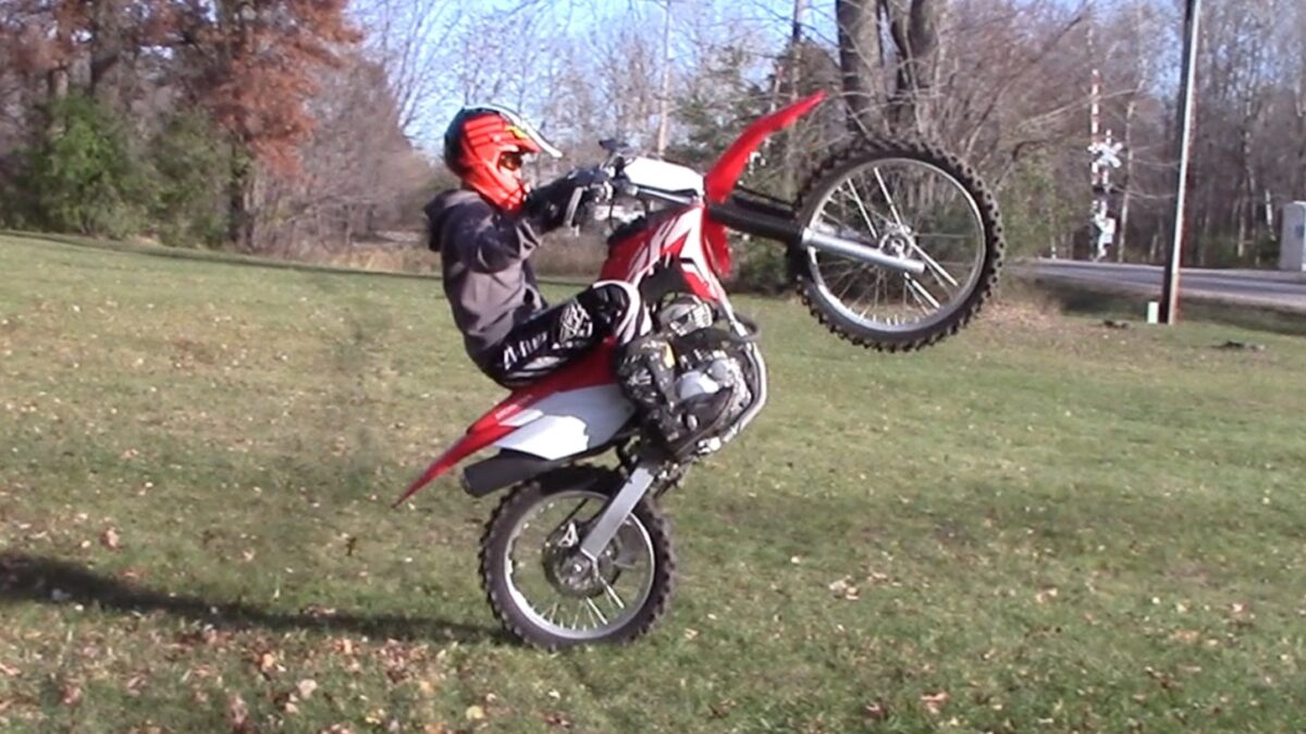 Wheelie CRF250F Cropped Best Dirt Bikes for 13-Year-Olds [& Which to Avoid]