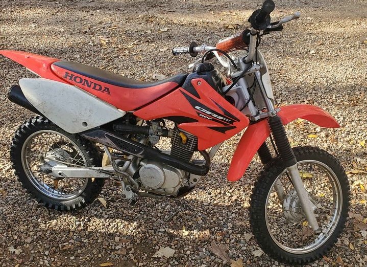 A stock, used 2005 Honda CRF100. They're good and reliable beginner bikes for kids, teens and short riders