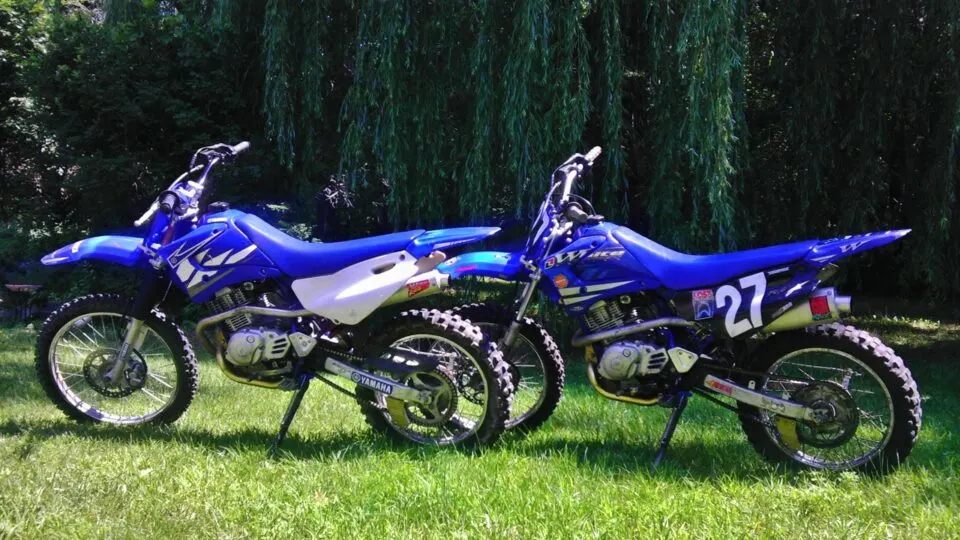 2 Yamaha TTR125L's with upgraded suspension and aftermarket exhaust systems