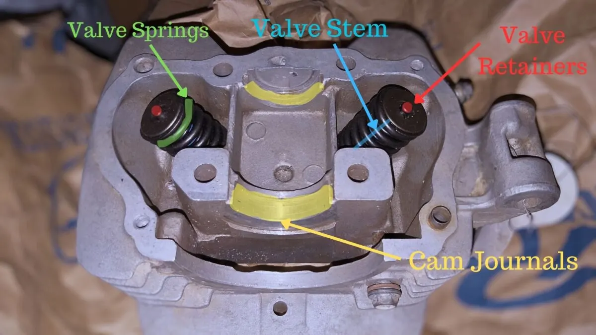 Cylinder Head Part Names Symptoms A 4 Stroke Dirt Bike Needs Valves Adjusted ASAP