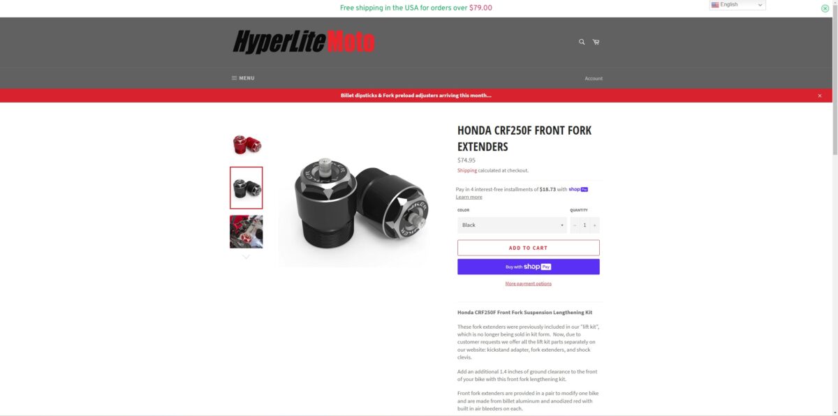 Hyperlite Moto CRF250F Parts Front Fork Extenders Best CRF250F Mods [Upgrades ACTUALLY Worth Your $$$]