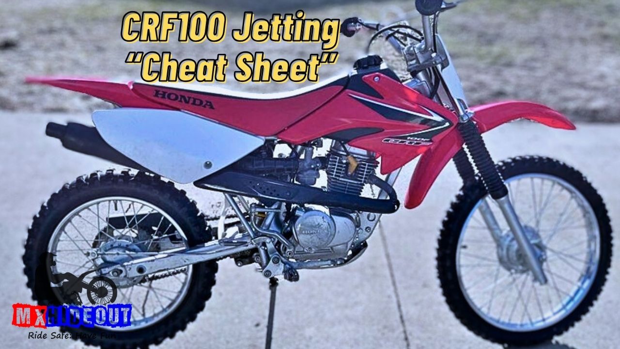 CRF100 Jetting Cheat Sheet 4-Stroke Jetting "Cheat Sheets"