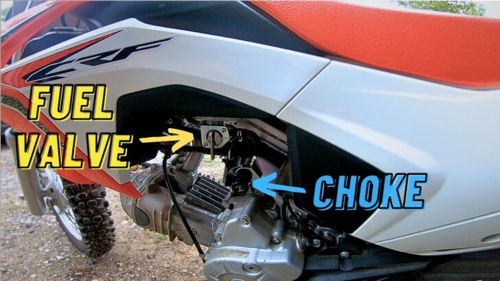 Fuel Valve Choke Dirt Bike Bogs Off Idle (How To Fix Hesitation When Taking Off)